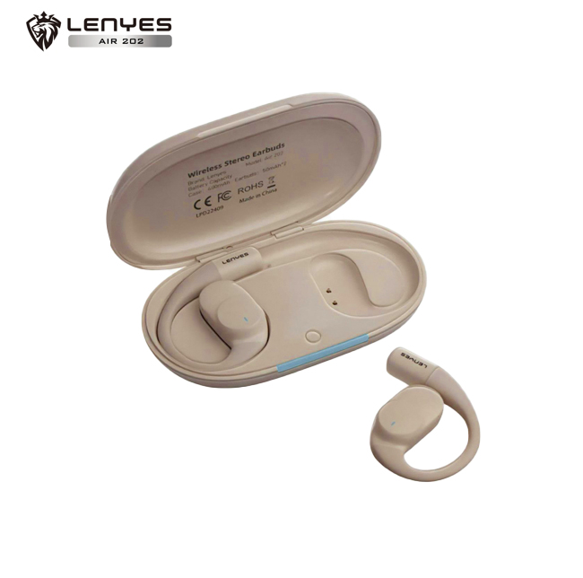 AIR 202 BEI Auriculares Bluetooth TWS V5.4 Deportivos