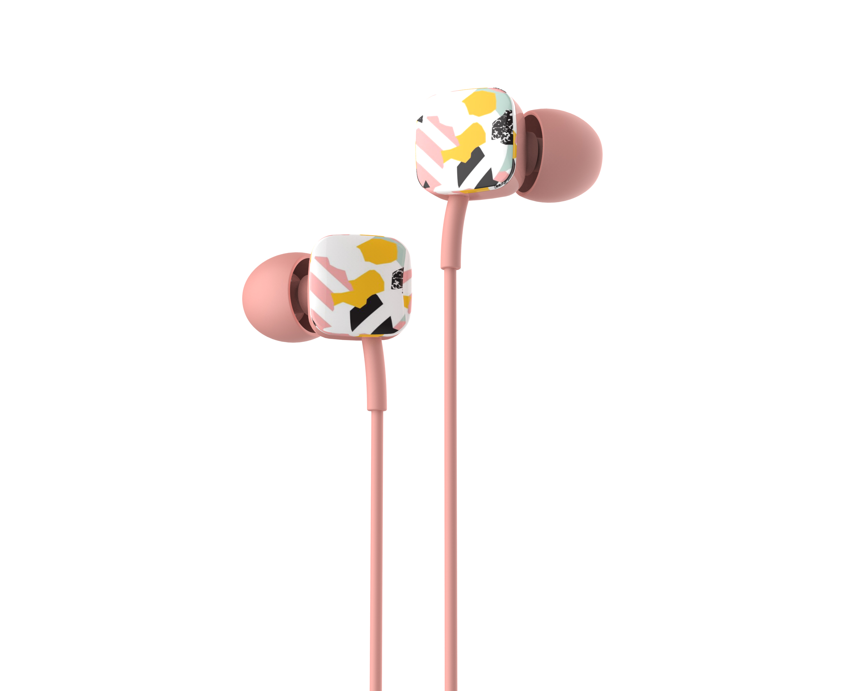 Auricular Ergonómico con Micro E58P Rosa