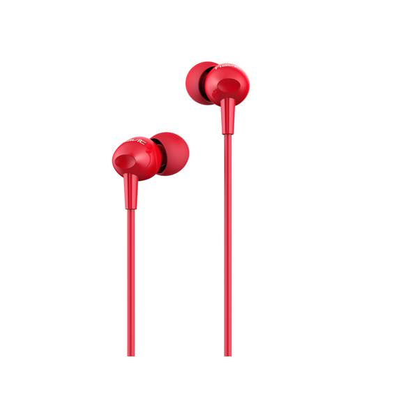 Auricular con Cable y Manos Libres E48P - Rojo
