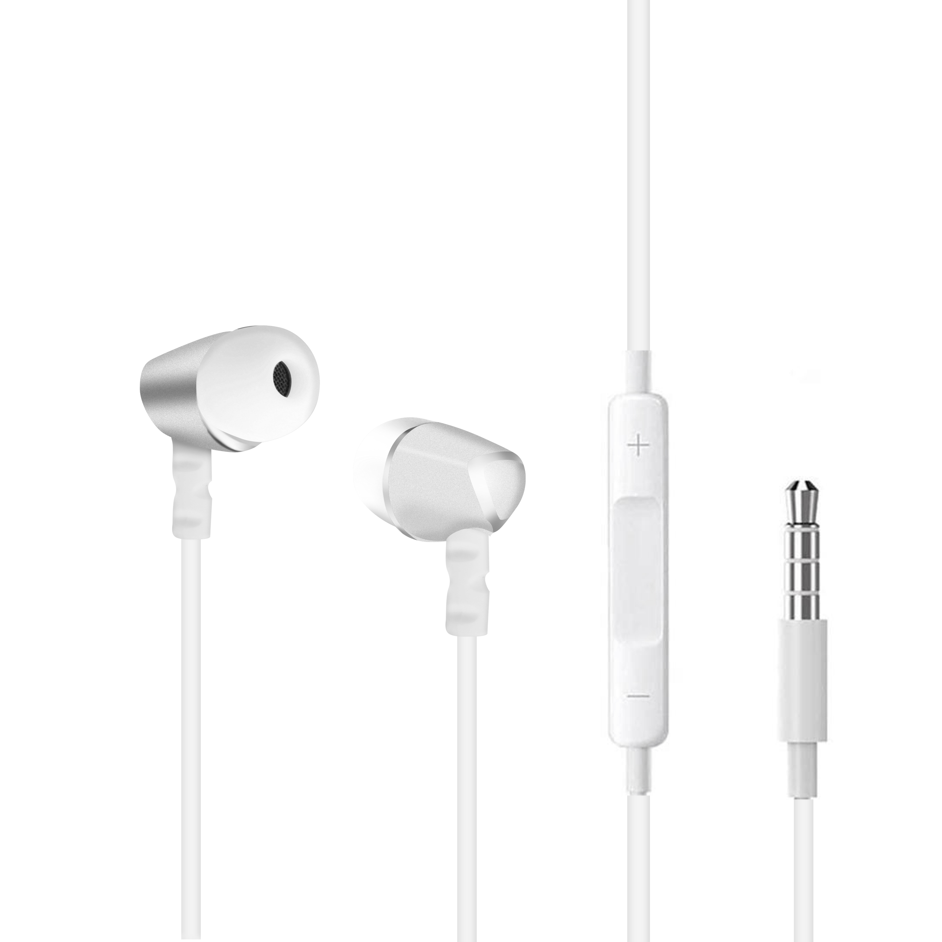 Auriculares con Micro y regulador Volumen HV-E51P - Blanco