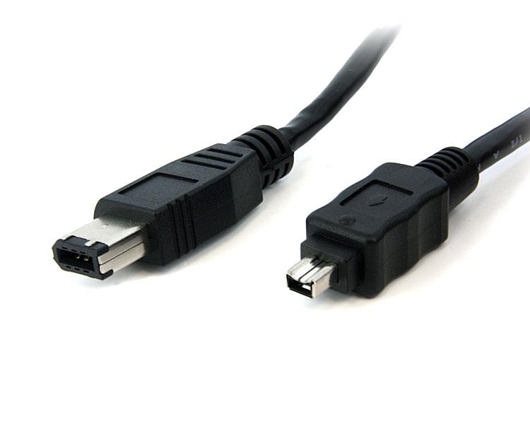 CABLE FIREWIRE IEEE1394A, 4/M-4/M 400MBPS, 1.8 M