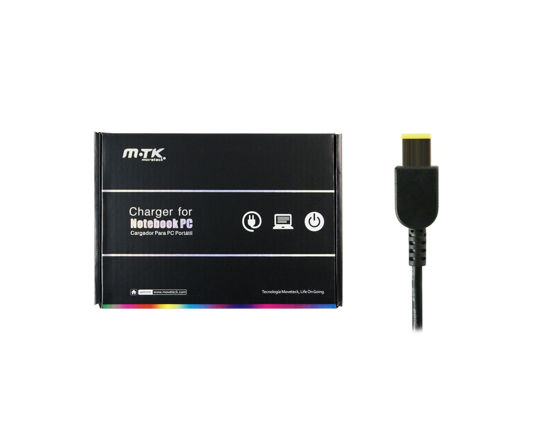 CARGADOR PORTATIL PARA LENOVO 20V 3.25A RECTANGULO