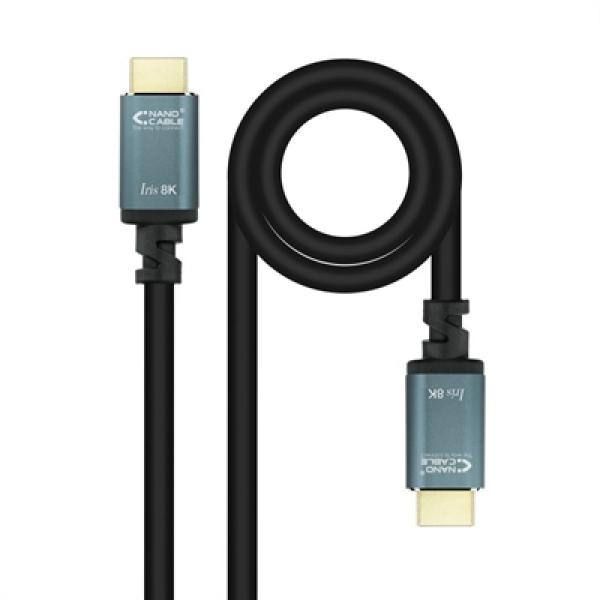 Cable HDMI 2.1 Iris 8K M-M HDR ARC 48Gbps 2M Nanocable