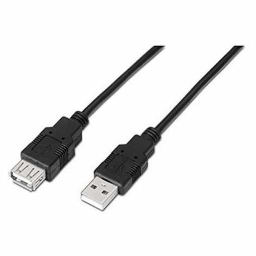 Cable prolongador Extension USB 2.0 M/H 1.8m 10.01.0203-BK