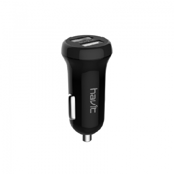 Cargador de Mechero 2 USB 2.1A HV-CC8801 Negro
