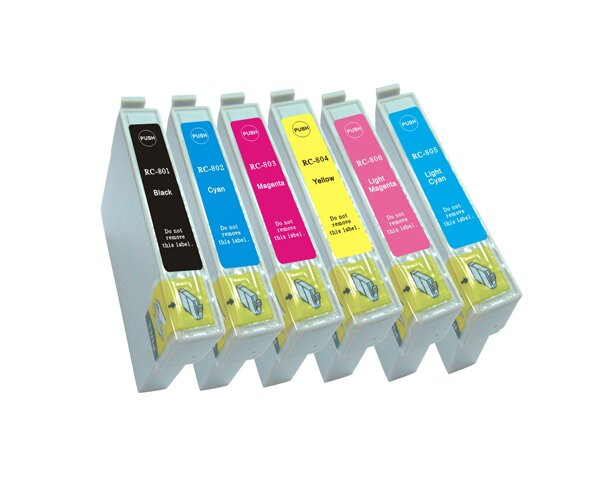 Cartucho Compatible - Cian - Epson - T0802 - (15ml) - (29g)