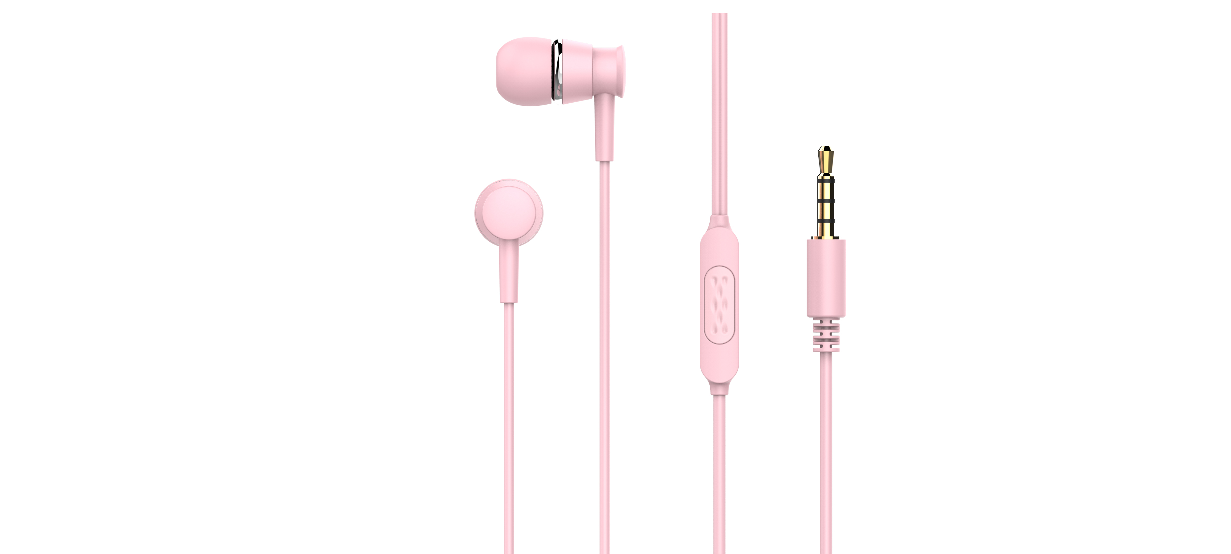 E70P Rosa Auricular con Cable y Manos Libres