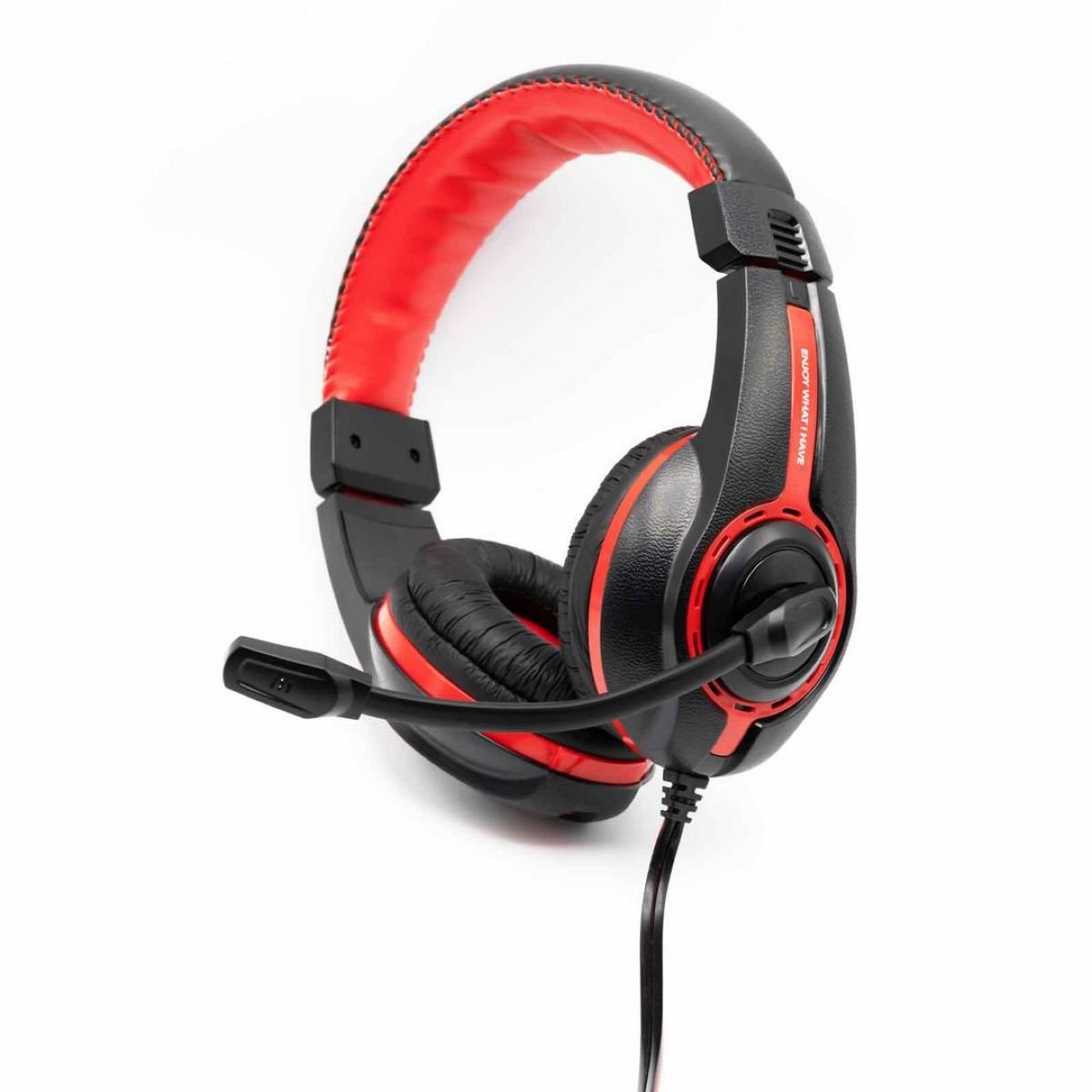 HV-H2116D  Casco de Ordenador Rojo/Negro