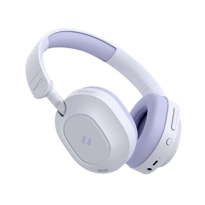 Havit H668BT VL Cascos Inalámbricos Bluetooth V5.4 con ANC y Hi-Res Audio Violeta