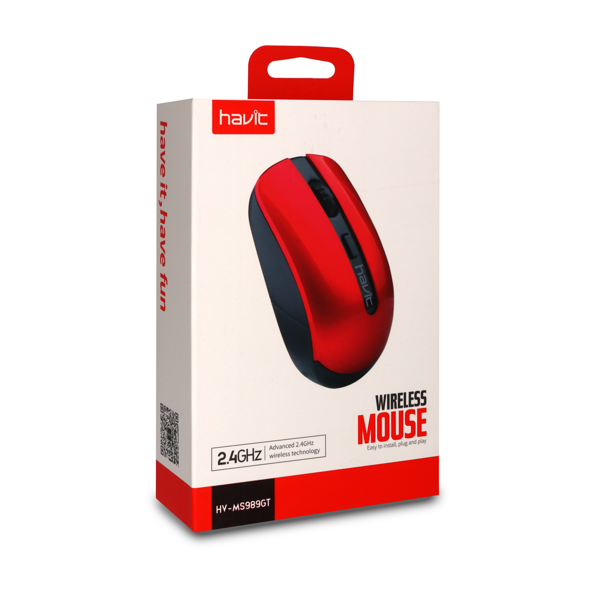 Havit HV-MS989GT Ratón Inalámbrico Rojo