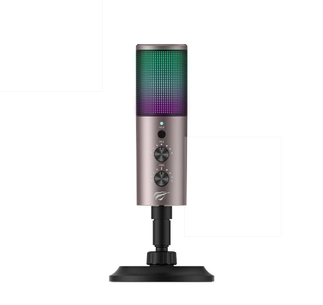 MICRÓFONO DE GRABACIÓN GAMING CON LUZ RGB GK61