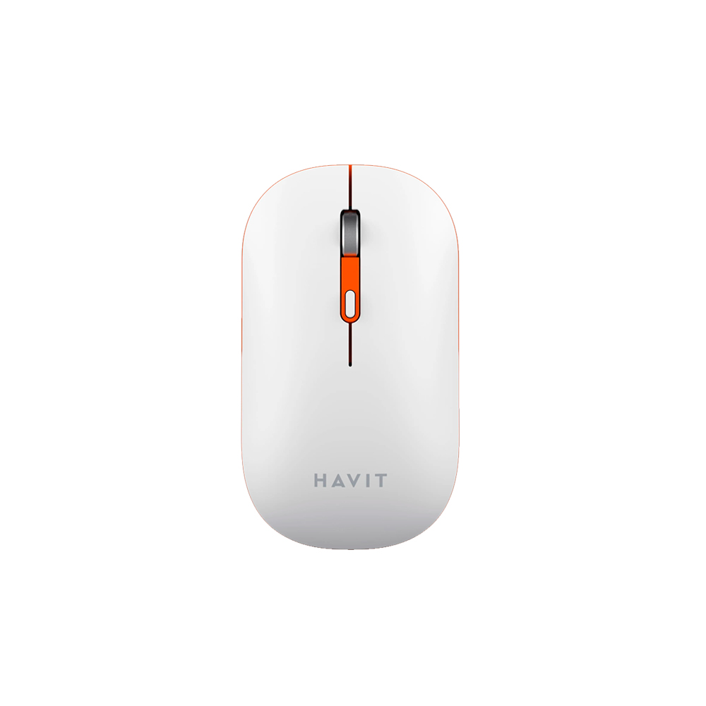 MS60WB BL RATON  WIRELESS  2.4GHZ + BLUETOOTH 5.0 CON 500 MAH 3.7V BLANCO