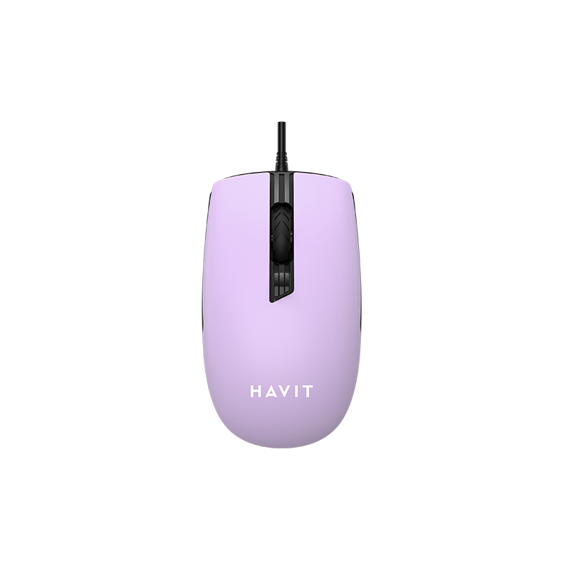 MS751 VIOLETA RATON OPTICO CON CABLE