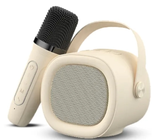 SK819BT BEI Altavoz Bluetooth V5.3 5W 1200mah con microfono soporta AUX TF