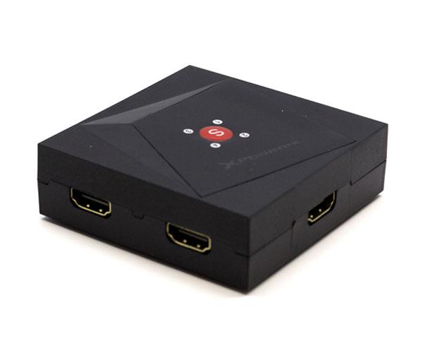 Splitter Hdmi 1x4 y Switch Bidireccional  2 en 1 / 4K / 3D / Phoenix / Phhdmisplitter4 / Negro